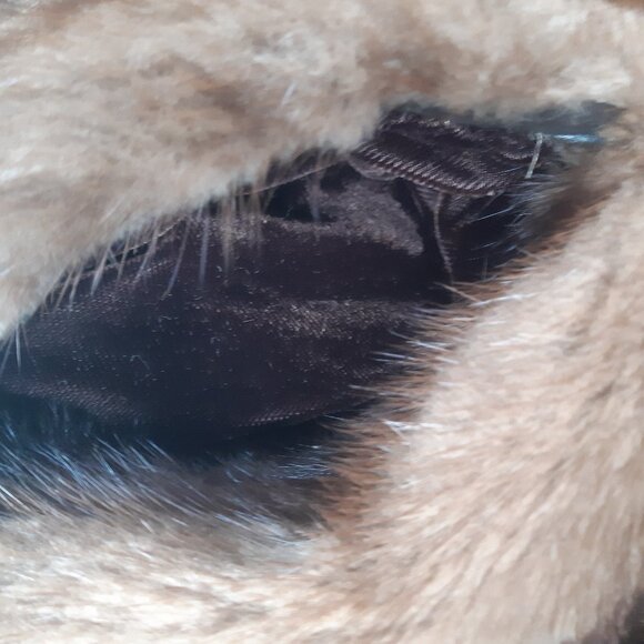 1960s Beige Mink Coat Mid Length Custom Women's Coat | The Fur Boutique - Picture 13 of 16